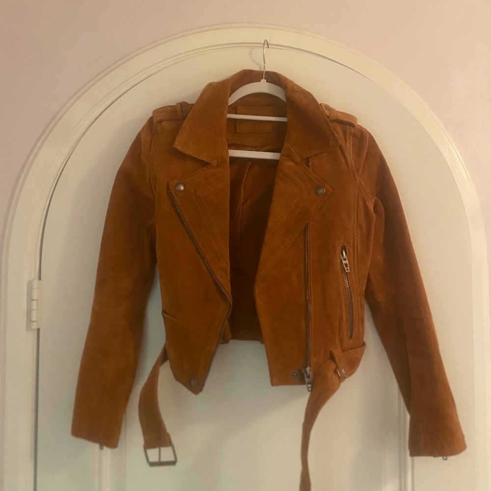 Brown suede jacket